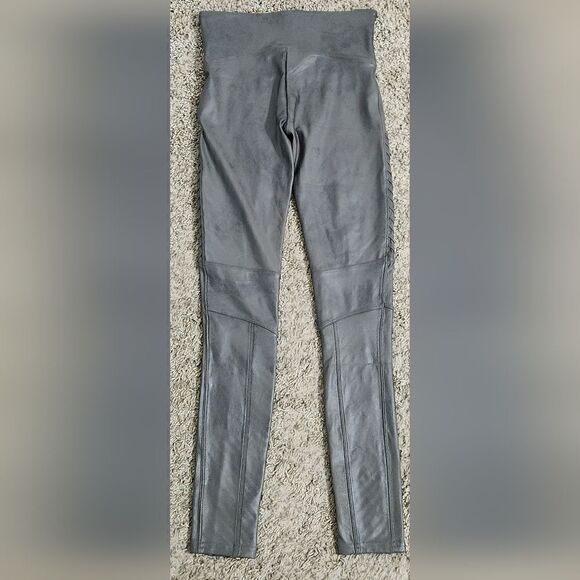 Spanx Faux Leather Moto Leggings S - Picture 4 of 8